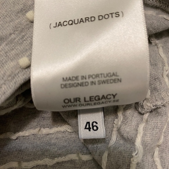 Our Legacy Jacquard Dots Cotton Long-Sleeve Shirt Size S - Picture 7 of 7